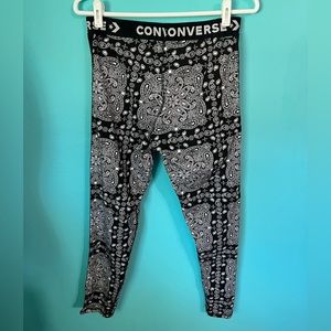 Converse Paisley Pattern Leggings with CONVERSE Lettering on Waistband